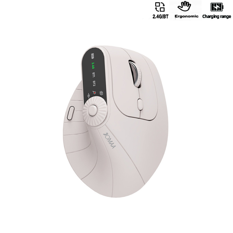 クロスボーダーJOMAA 2.4Gブルートゥースワイヤレス垂直マウス人間工学充電可能なマルチデバイスマウスオフィス|undefined
