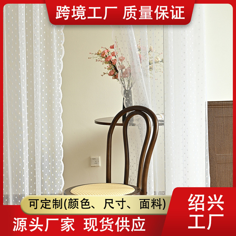 Lace Floral Sheer Curtains with Small Floral Patterns, Summer Fresh Hollow-Out Design, Artistic Ambiance, White Sheer Curtains for Living Room and Balcony Lace Floral Sheer Curtains with Small Floral Patterns, Summer Fresh Hollow-Out Design, Artistic Ambiance, White Sheer Curtains for Living Room and Balcony