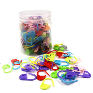 Color Mark Buckle knitting tool crochet wool handmade diy knitting sweater accessories open hook doll