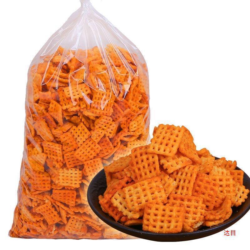 Crunchy Rice Direct Sale 0.5kg Per Pack Spicy Cumin Soybean Internet-Famous Crunchy Rice Office Snacks Whole Box