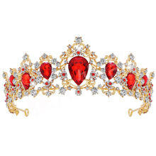 欧美彩钻皇冠 新娘结婚大皇冠 韩版流行新娘头饰跨境头饰批发