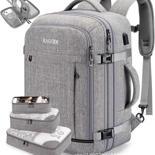 Amazon Foreign Trade Explosions Large Capacity Backpack Men's Business Travel Luggage Expandable Waterproof