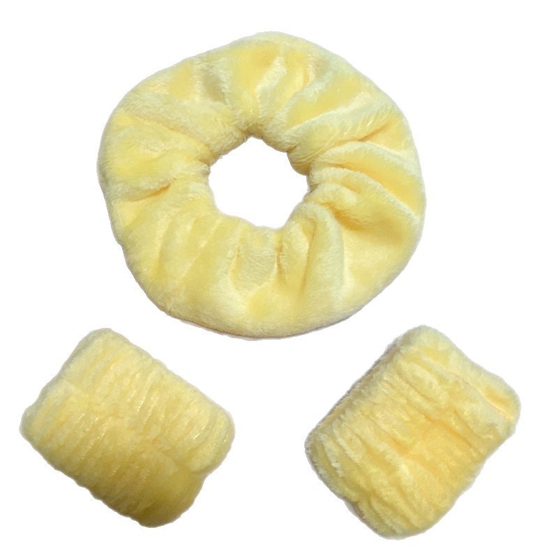 35cm 흡수성 머리끈 + 손목 - 노란색 (15*20*3cm*80g)