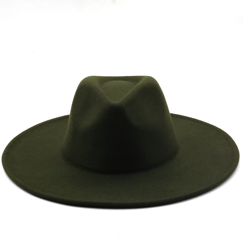 Retro Brim Big Brim Autumn And Winter Wool Top Hat display picture 19