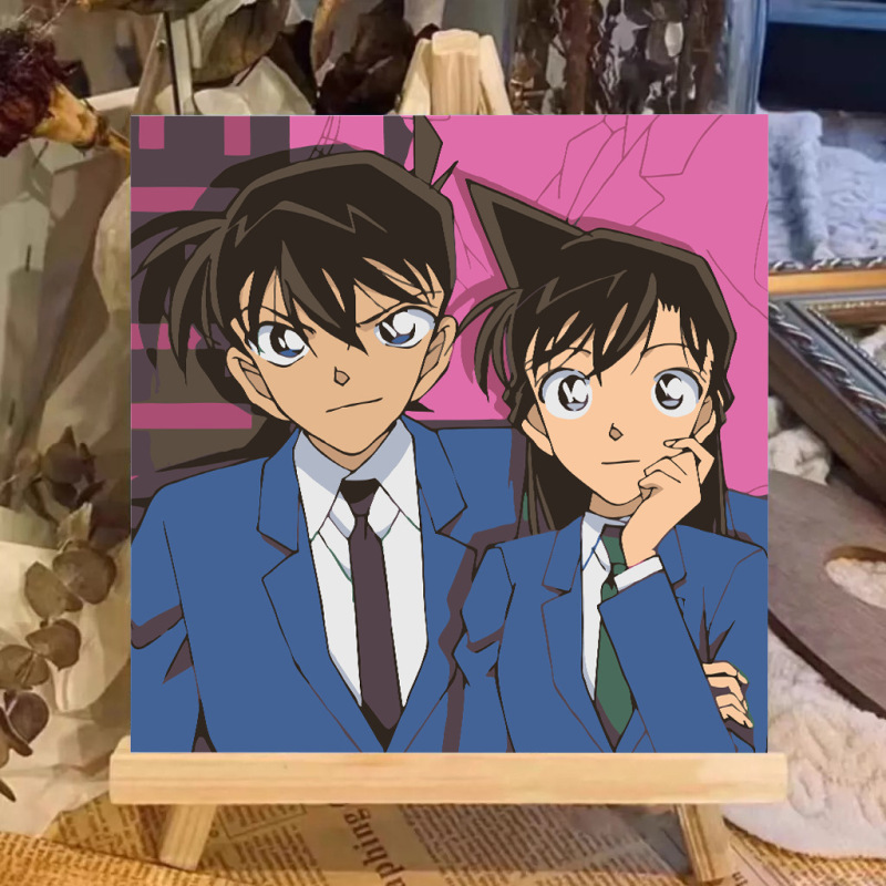 コナンデジタル油絵DIY手塗り怪盗キッドアニメアクリルメーカー卸売装飾画|undefined