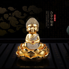 車內飾品擺件 彌勒佛保平安合金香水座車飾品 車載中控台汽車擺件