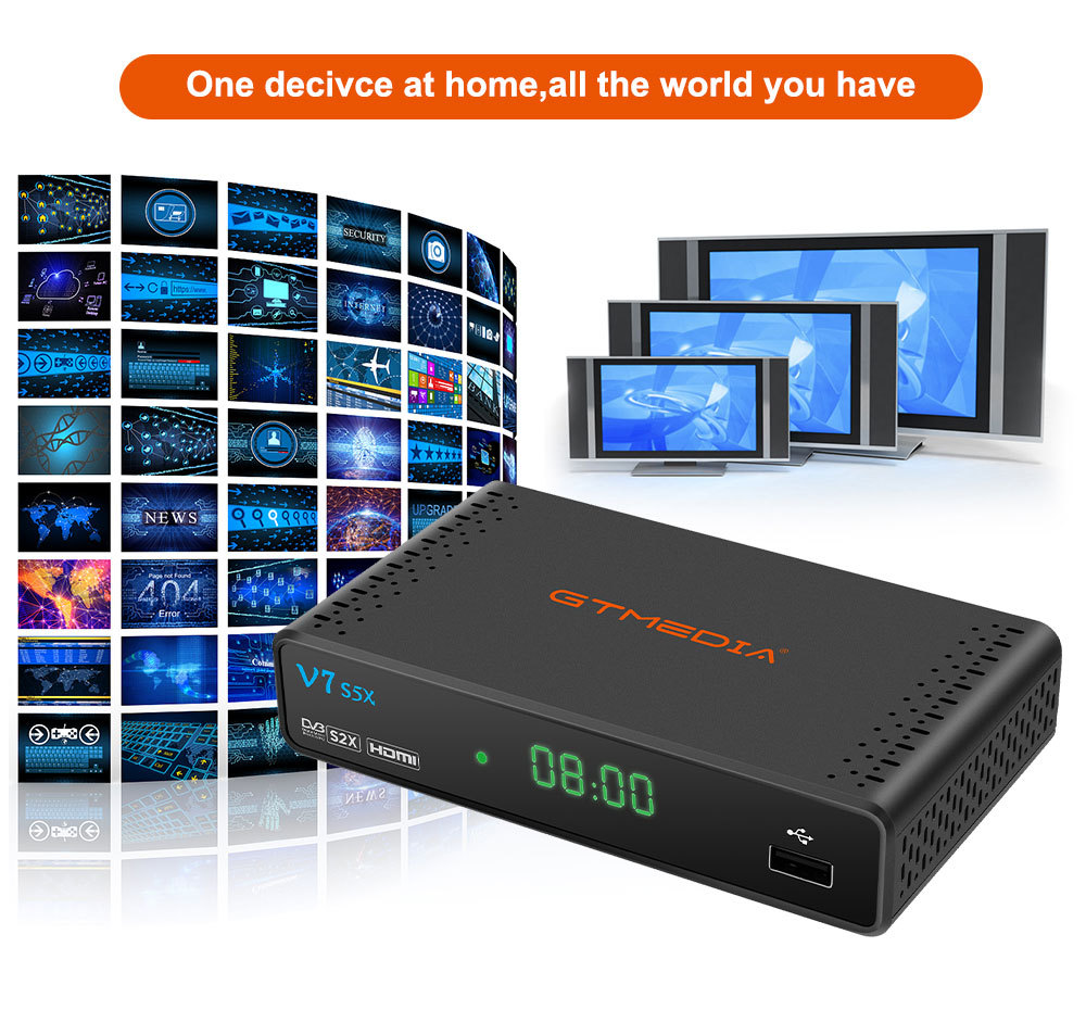 GTMEDIA New Product V7S5X DVB-S2X/S2/S H.265