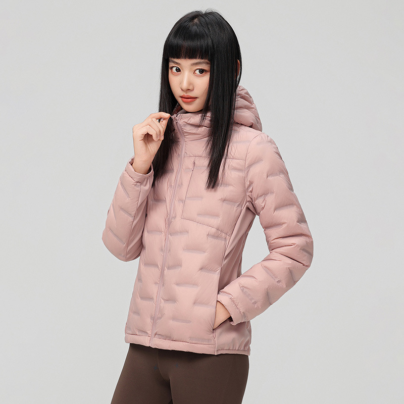 2025 nueva chaqueta de pluma de cuello vertical para mujeres invierno 90 vello a prueba de viento caliente delgado y ligero abrigo de pluma para hombres