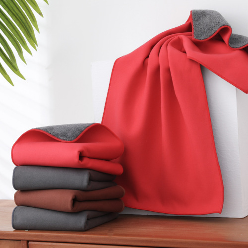 Absorbent car wash towel, double-sided deerskin towel, suede towel export, pet quick-drying towel, absorbent rag