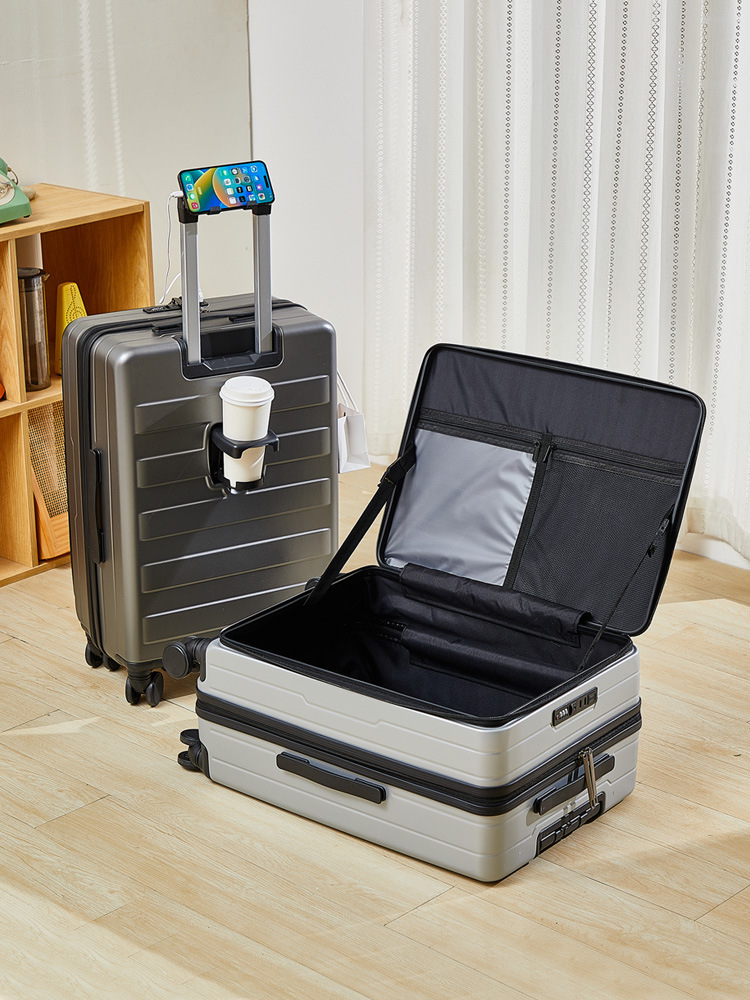 Maleta de viaje multifuncional personalizada al por mayor, maleta de mano para estudiantes de 20 pulgadas, maleta de viaje para hombre, maleta con ruedas de gran capacidad de 26 pulgadas.