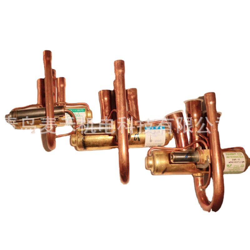 制冷空调四通阀 1P/2P/3P/5P/10P高温高压焊接旋塞式四通换向阀