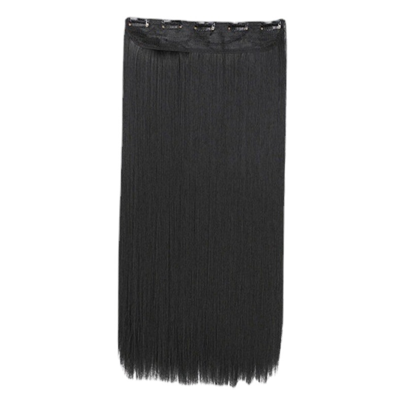 Straight Hair Extensions, One-Piece 5-Clip Long Straight Hair Extensions, Seamless Hair Extensions, In-Stock Hairwig, Fluffy
