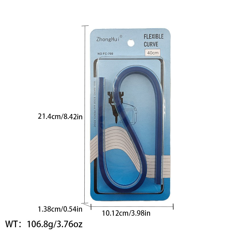Regla de curva directa de fábrica Botón regla de arco regla de ropa regla de corte traje de regla de jaula de manga regla de tamaño colección