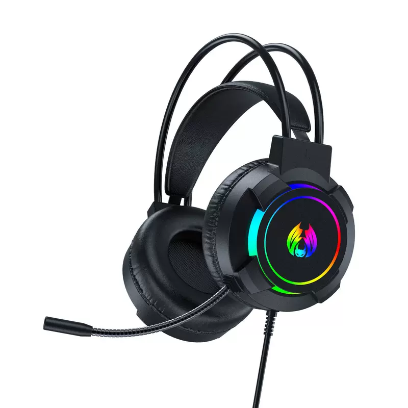 Головная игровая гарнитура H2 с RGB-подсветкой, популярная модель, прямые поставки от производителя