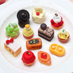 Simulation food toy cake simulation resin dessert accessories diy cream glue accessories dollhouse ornaments play house