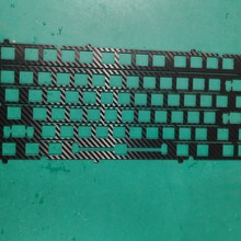 定制CNC键盘定位板  肤感磨砂 防指纹 碳纤维纹PC材质 无毛刺