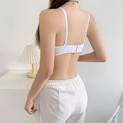 New style national clothing girls, high school and junior high school students, no steel ring to push up small breasts, college students, thin comfortable bra