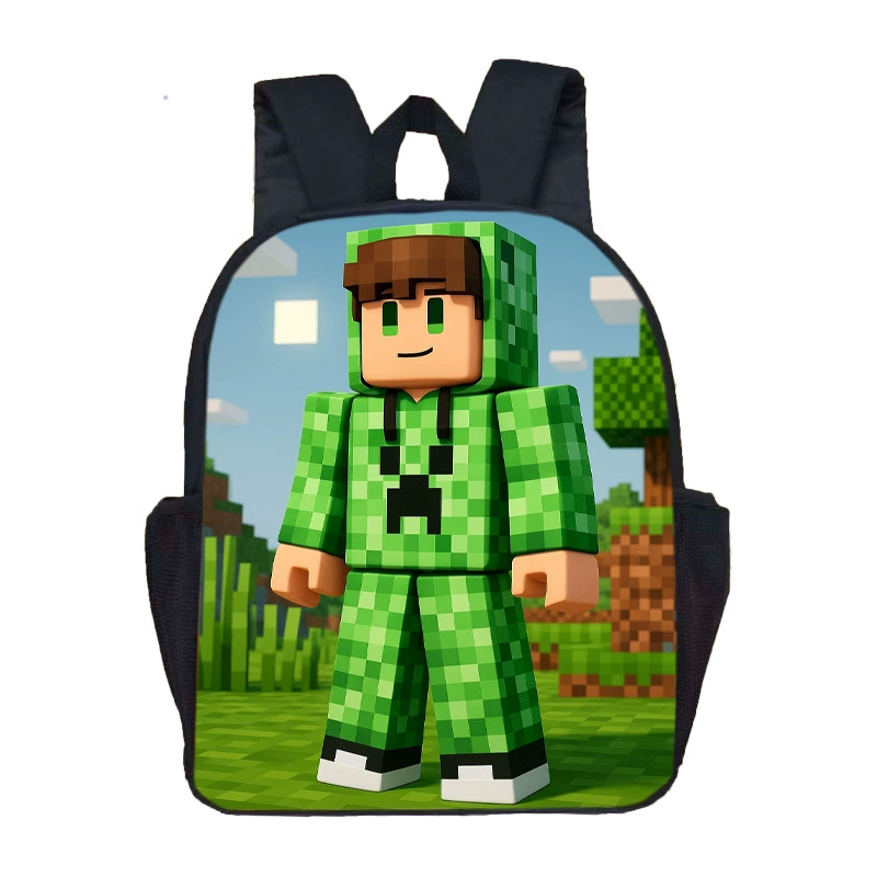 Новый кросс-бордер Minecraft рюкзак с принтом для учащихся начальной и средней школы