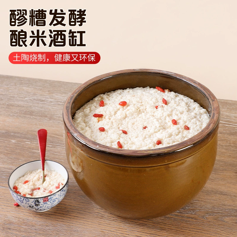 Старомодная керамическая банка для виноделия, контейнер для рисового вина, банка для брожения, банка для риса, бытовая банка для хранения воды, банка для соуса, банка для лапши.