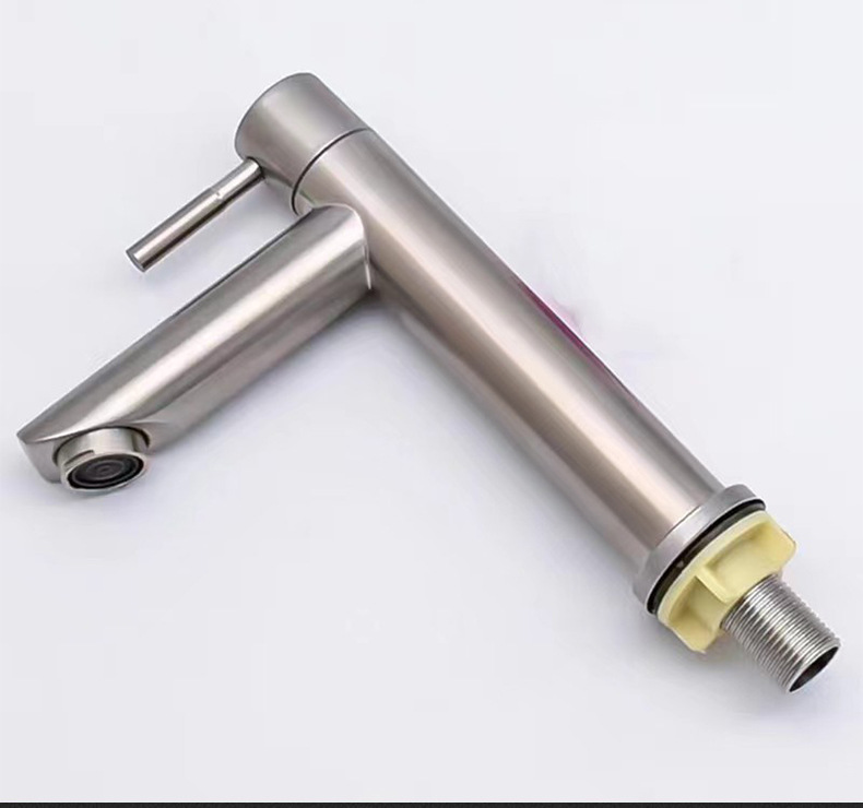 Wholesale stainless steel washbasins, single cold faucets, single hole washbasins, bathroom plus high countertop basins, washbasins, faucets undefined