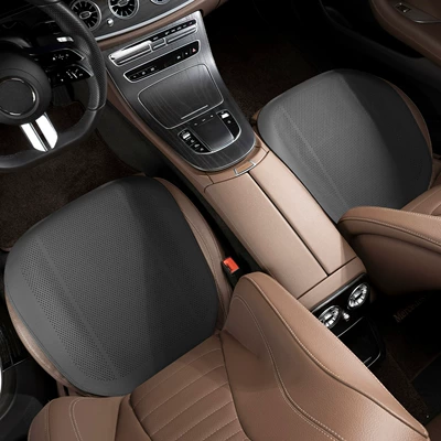 Seat cushion, seat cover | breathable summer rear main driver - a-thin-model-noble-black-two-front-row-seats