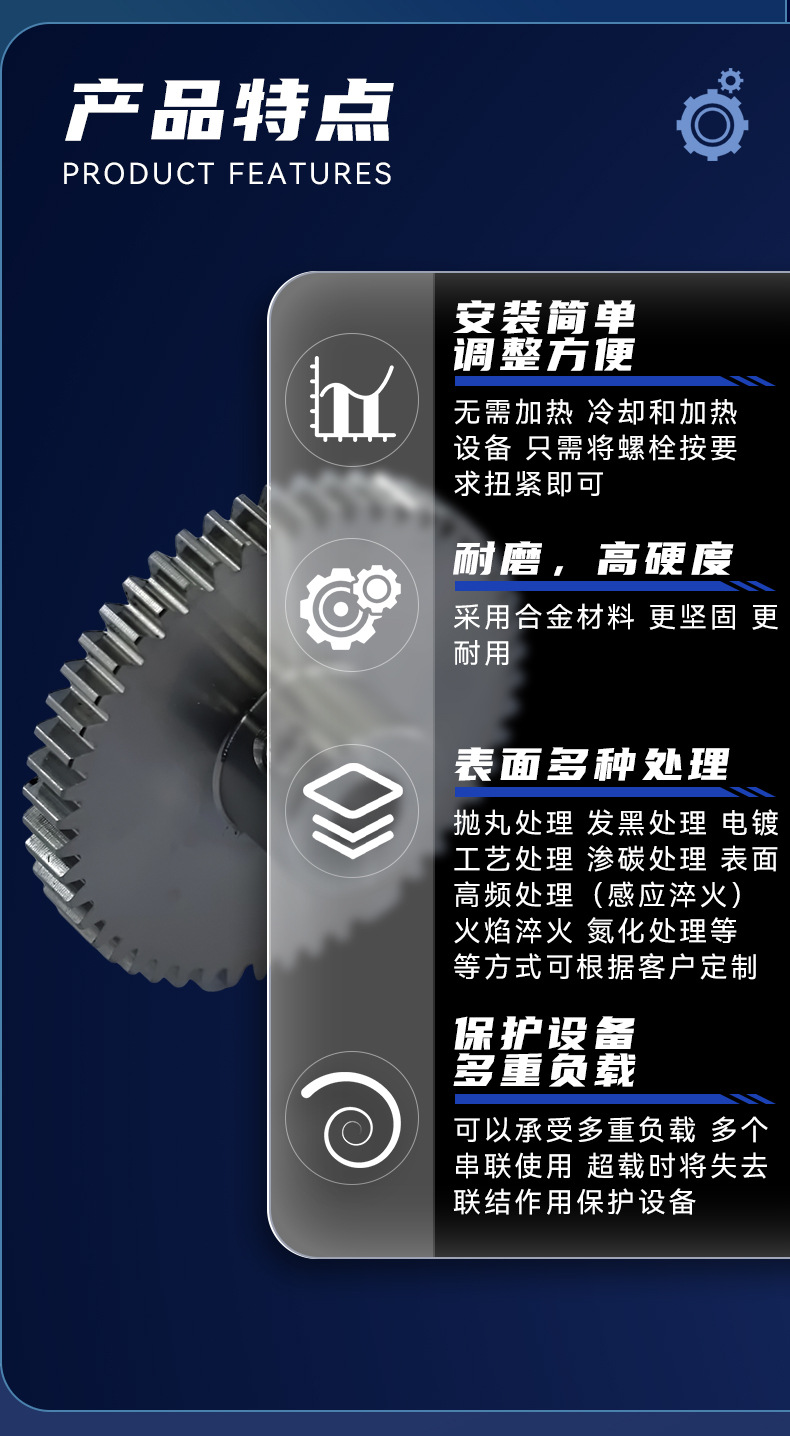 In-Stock Wholesale Stainless Steel Gears 0.8 Module 50 Teeth Gear Industrial Transmission Conveyor Equipment Stainless Steel Gear
