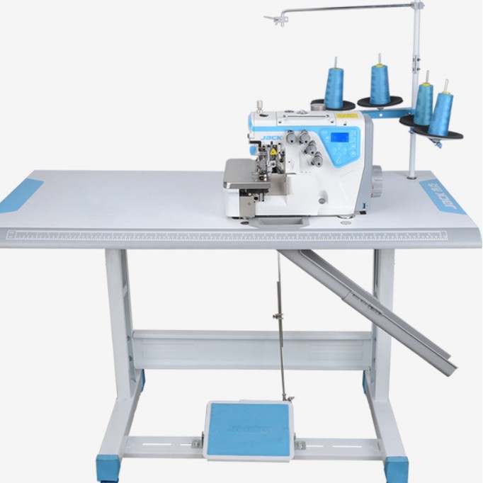 Máquina de bloqueo de borde Jack completamente automática Máquina de copia de borde de ultra alta velocidad eléctrica industrial de cuatro hilos Máquina de borde automática Máquina de coser overlock por computadora