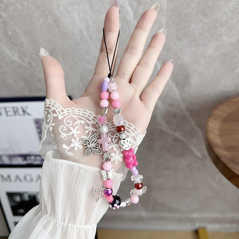 Mobile phone chain y2k sweet cool girl mobile phone case lanyard chain ins new camera wrist rope wholesale cross-border Mobile phone chain y2k sweet cool girl mobile phone case lanyard chain ins new camera wrist rope wholesale cross-border