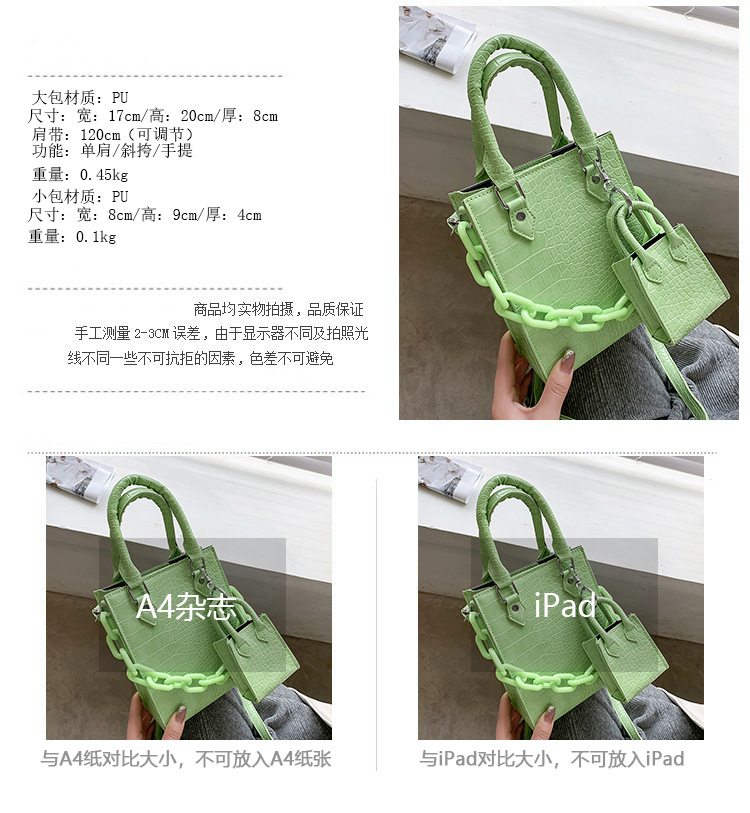 New Trendy Fashion Simple Portable Tote Bag display picture 18