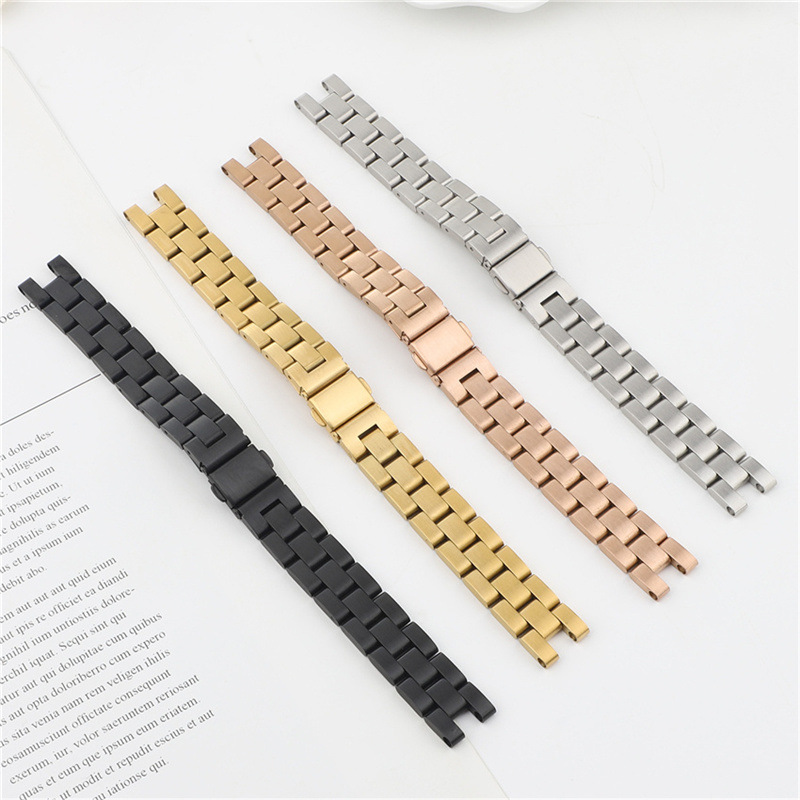 Suitable for Garmin Jiaming Lily 2021 new smart sports watch women's three beads stainless steel strap