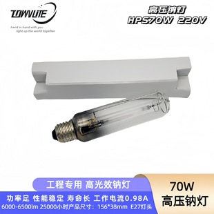 Factory Direct HPS70W tubular T38 E27 standard sodium lamp engineering lighting sodium lamp large quantity and excellent price