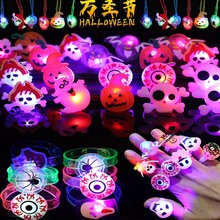 圣诞节项链发光万圣节胸针手表戒指跨境直销万圣节圣诞节闪光批发