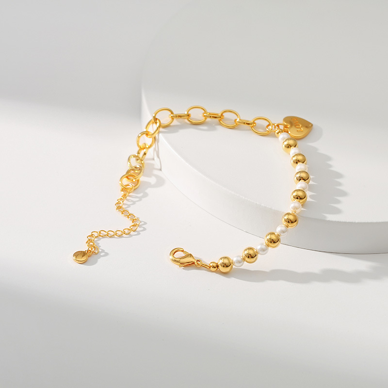 Fashion Heart Shape Copper Plating Bracelets 1 Piece