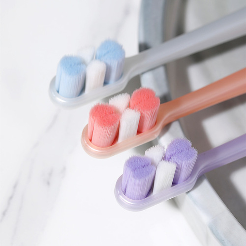 Colorful 10,000-bristle toothbrush for adults, soft-bristled toothbrush for couples, high-end toothbrush for postpartum mothers, wholesale