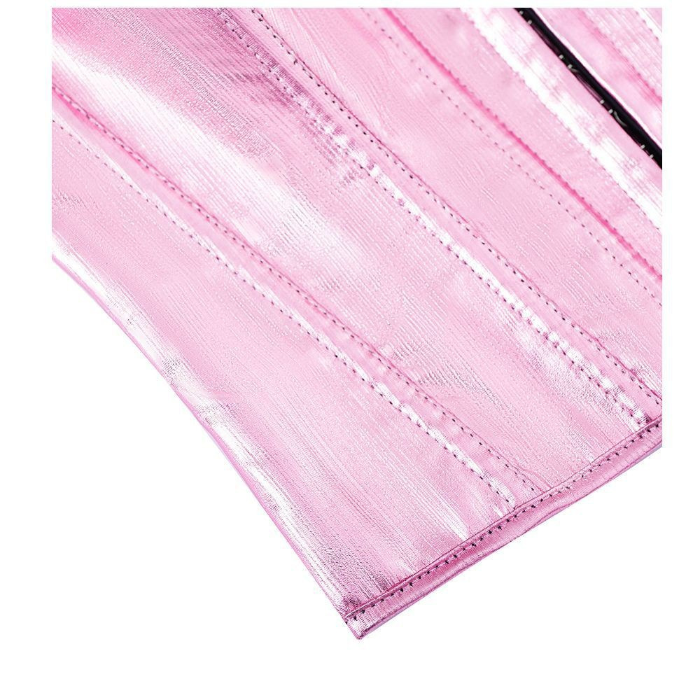 Cuero rosa europeo y americano botón delantero hueso de pescado trajes de pecho corsés Amazon Aliexpress TEMU mercancías transfronterizas