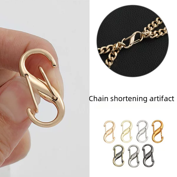 Bag Chain Adjusting Buckle Bag Belt Adjusting Chain Bag Shortening Buckle Shoulder Strap Metal Chain Shortening Artifact Accessories