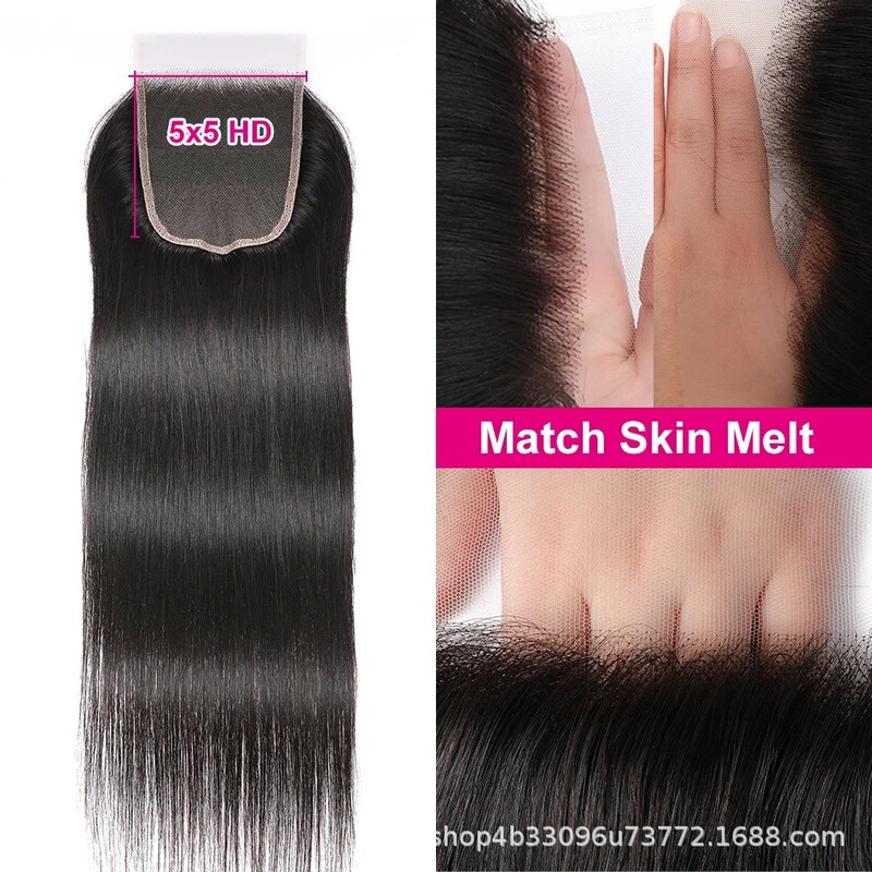 Synthetic hair, beauty synthetic hair production, straight hair, 5*5 lace accessories, high quality and low price Synthetic hair, beauty synthetic hair production, straight hair, 5*5 lace accessories, high quality and low price