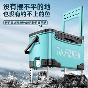 2025 New Ultra-Light Field Fishing Box Fishing Box Multi-Functional Ultra-Light Sit-Down Full Set of Fishing Gear Special Price Fishing Box