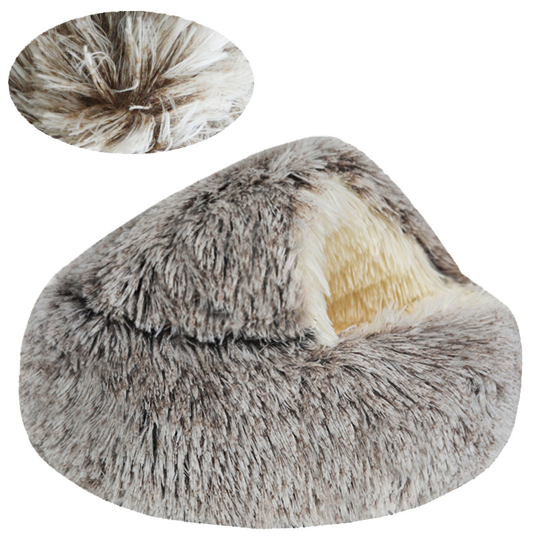 Transfronterizo de comercio electrónico nido de gato cuatro estaciones Concha universal semi-cerrado mascota gato cama nido de perro semi-rodeado cama de perro gato nido