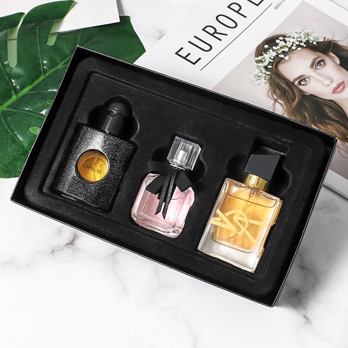 WARMKISS brand women's perfume gift box set free women's black opium reverse parfum three-piece set