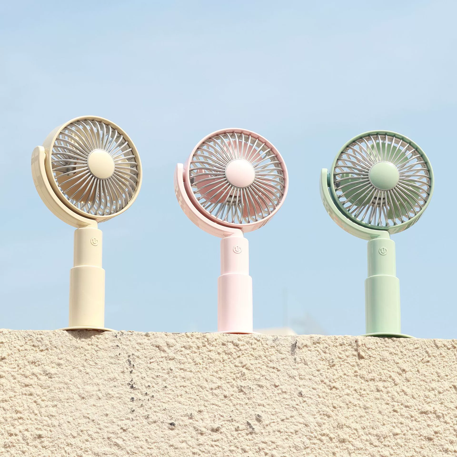 High quality summer retro table handheld small air fan for elementary school students