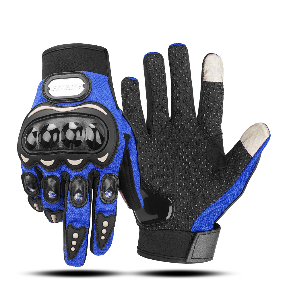 Guantes de motocicleta con certificación CE, guantes de conducción para las cuatro estaciones, con pantalla táctil, antideslizantes, anticaída, guantes tácticos de dedo completo.