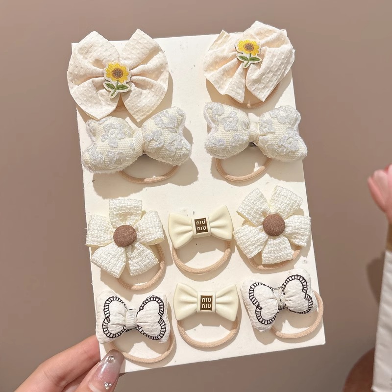 Niños arco coreano anillo de cabello lindo curry atado cabello banda elástica no dañada cabello cuerda de cabello de niña pequeña