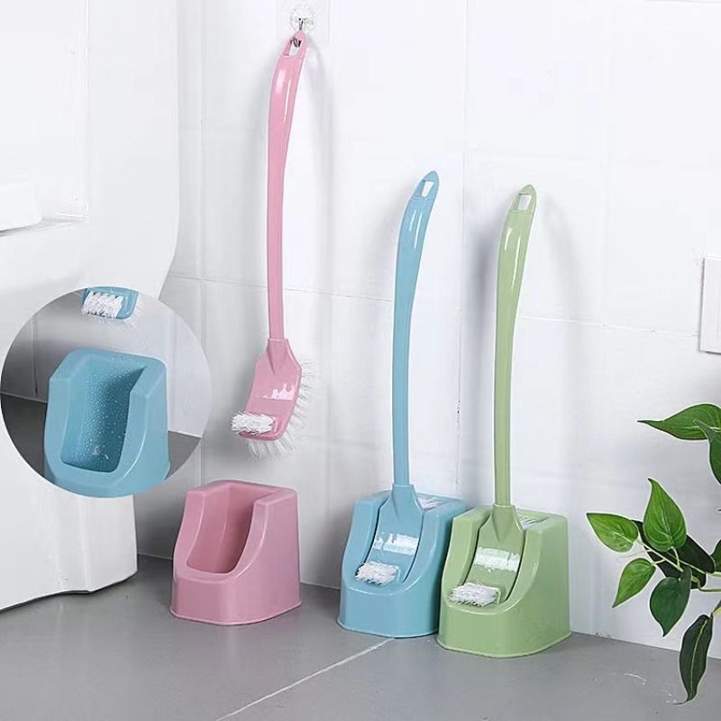Toilet Brush, Super Easy-To-Use Toilet Brush, Squat Toilet, No Dead Ends, Toilet Brush Cleaning Tool Set