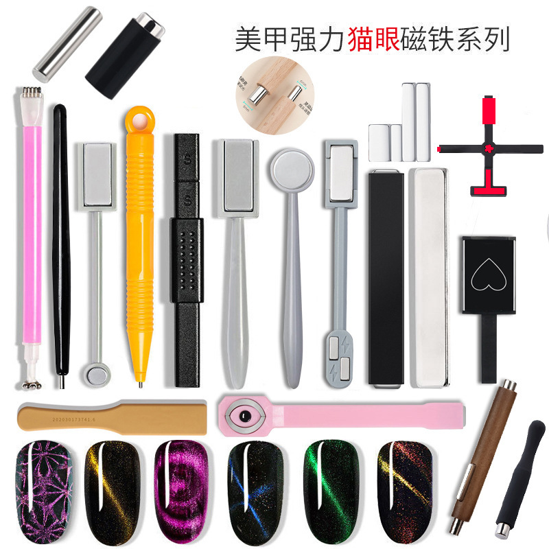 Nail Art Cat's Eye Magnet Double-Headed Thickened Fancy Magnet 2026 New Model Crystal Cat's Eye Tool Multifunctional Magnet