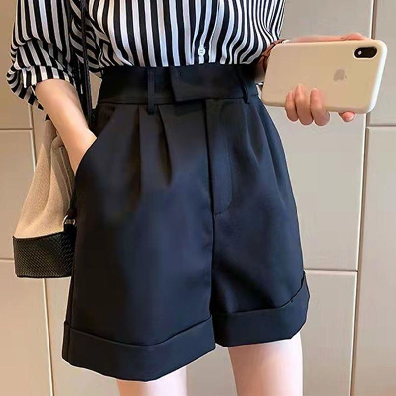 Women's Shorts 2026 Summer New High-Waisted Slimming Casual Pants Workwear Wide-Leg Pants Cuffed Suit Pants Loose Trousers Women's Shorts 2026 Summer New High-Waisted Slimming Casual Pants Workwear Wide-Leg Pants Cuffed Suit Pants Loose Trousers
