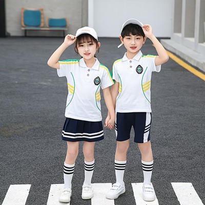 pupil school uniform Class clothes kindergarten Park service 2021 Summer wear new pattern Athletic Wear suit Costume leisure time customized