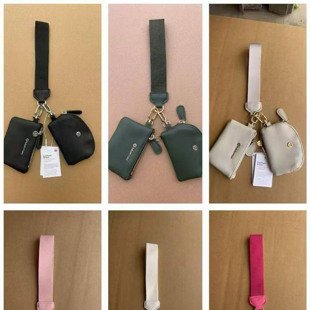 2025 Cross-Border Multifunctional Coin Purse Wrist Bag Leather Minimalist Bank Card Coin Storage Bag Card Holder