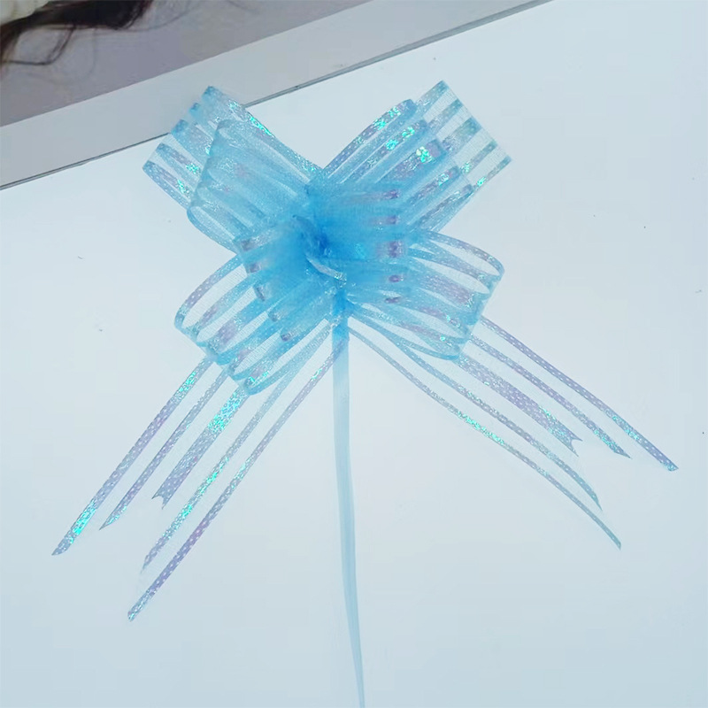 Venta al por mayor 3cm medio nieve hilo Garland boda flor regalo embalaje mariposa Festival cinta mano guirnalda