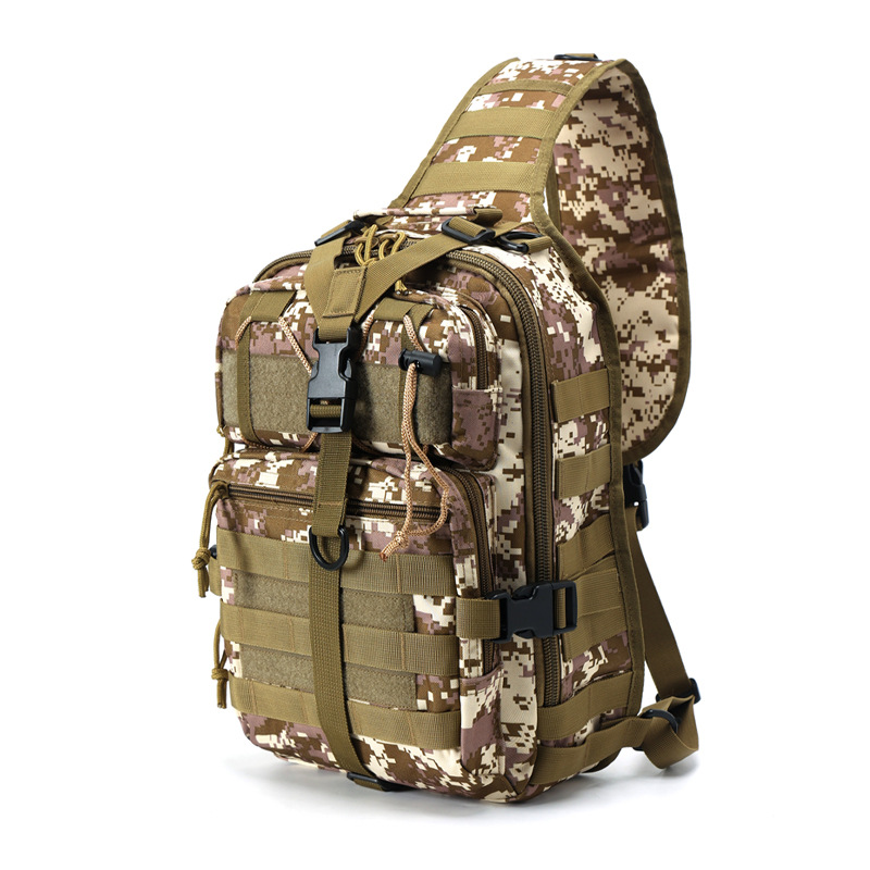 Bolso cruzado deportivo para exteriores, resistente al desgaste, tela Oxford repelente al agua, bolsa multifuncional para señuelos, tendencia transfronteriza